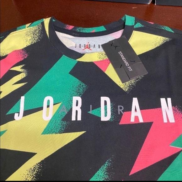 Nike Mens Multicolor Air Jordan Jumpman DB1553-011 Pullover T Shirt S M L XL XXL - Picture 2 of 7